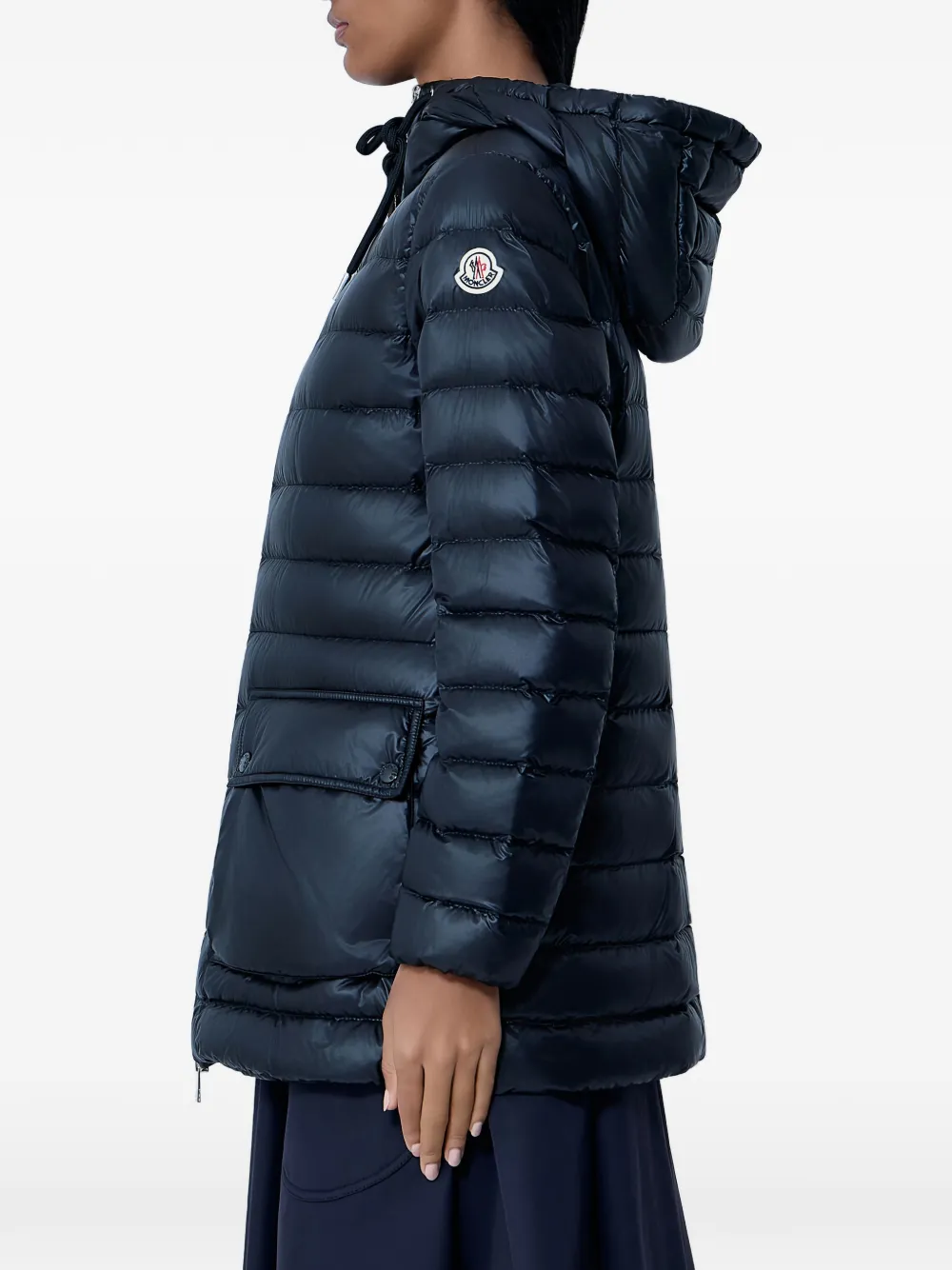 Moncler Jasmin gewatteerde jas Zwart