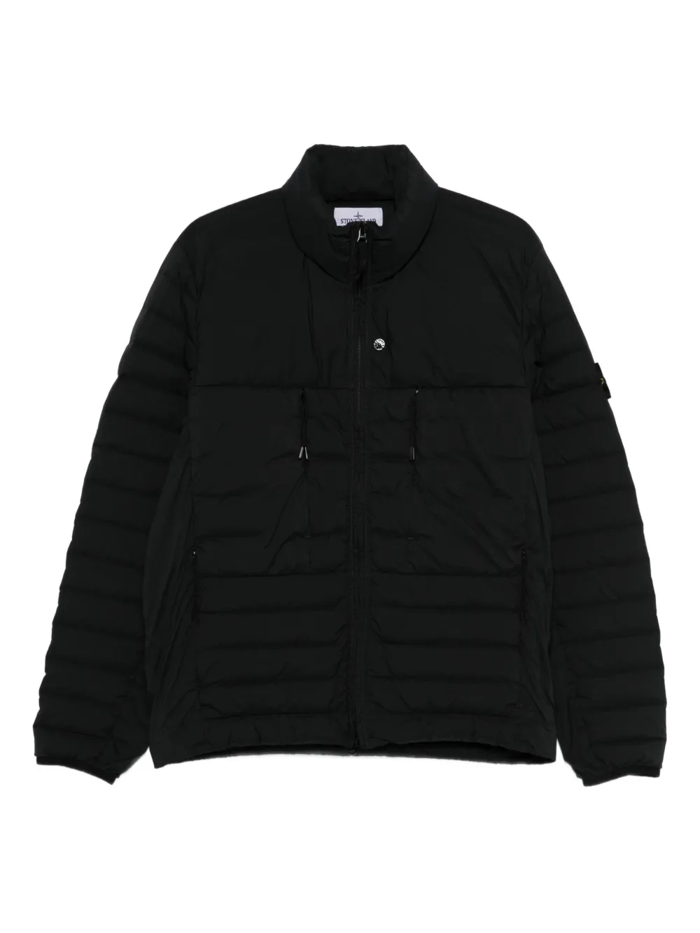 Stone Island zip-up down jacket - Schwarz