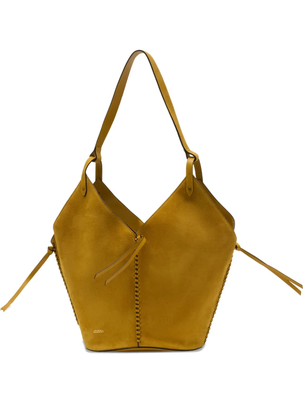 ISABEL MARANT Tampa suede bucket bag - Giallo