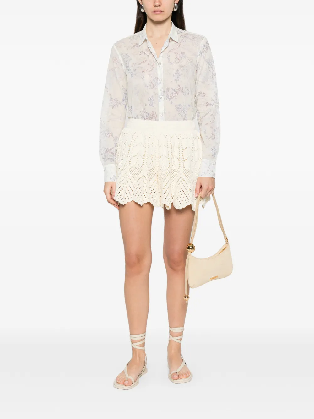 Forte Forte Floral Print Shirt - Wit