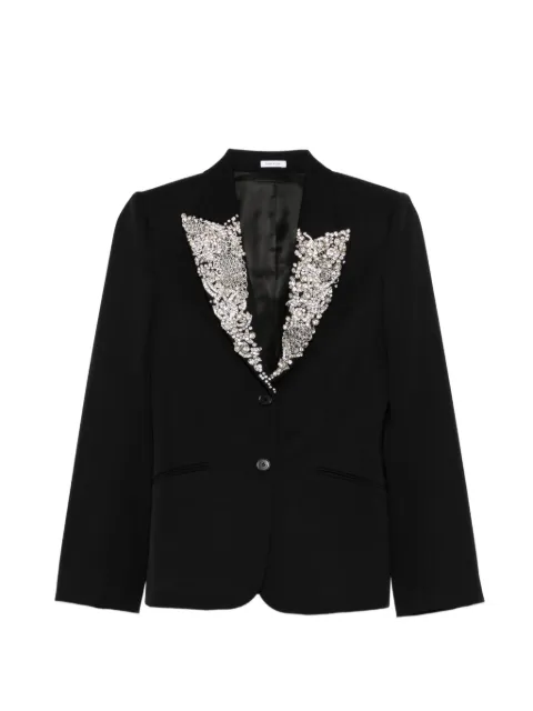 Alexander McQueen embellished-lapel blazer