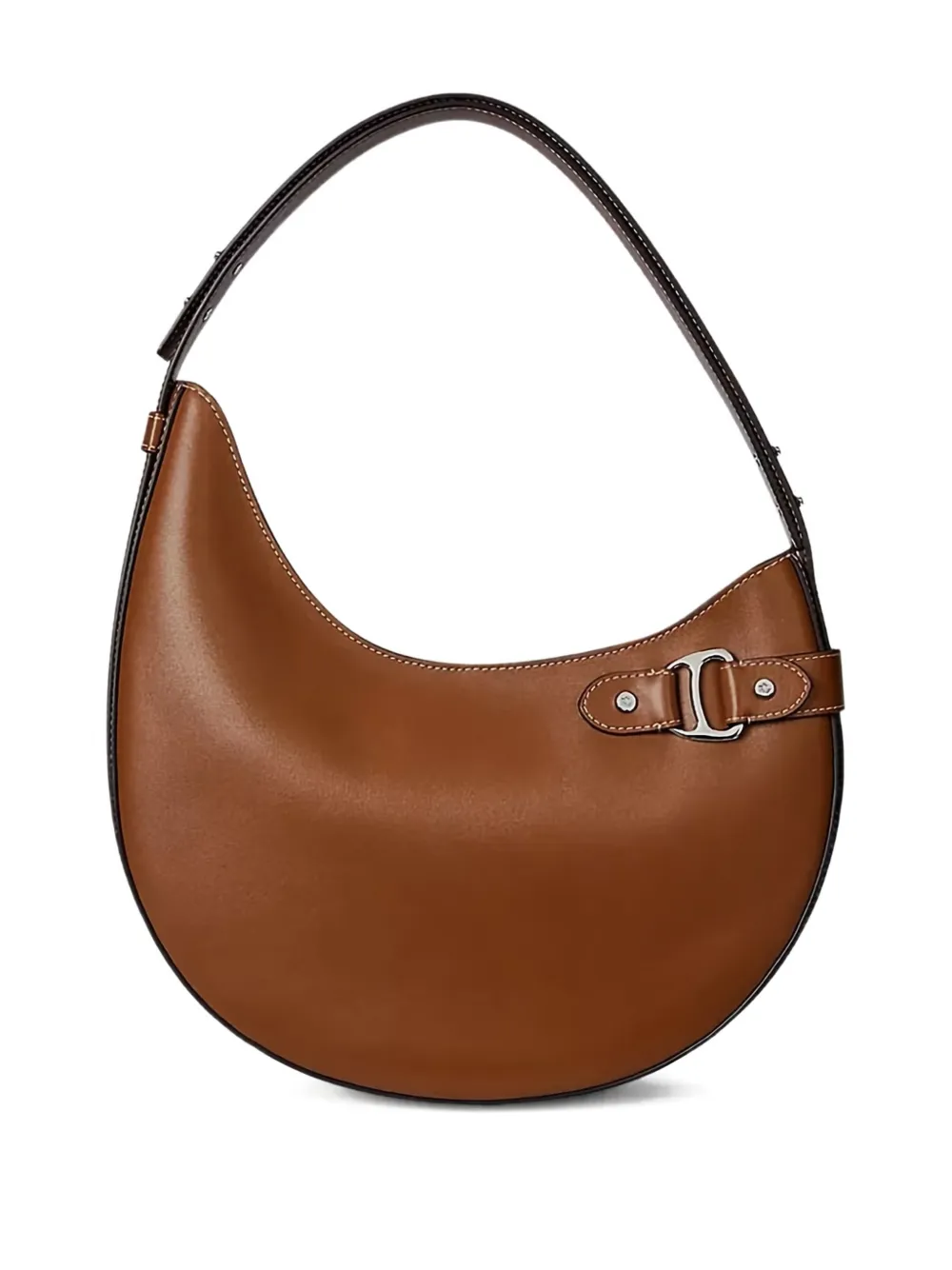 Lauren Ralph Lauren buckle-detail shoulder bag - Bruin