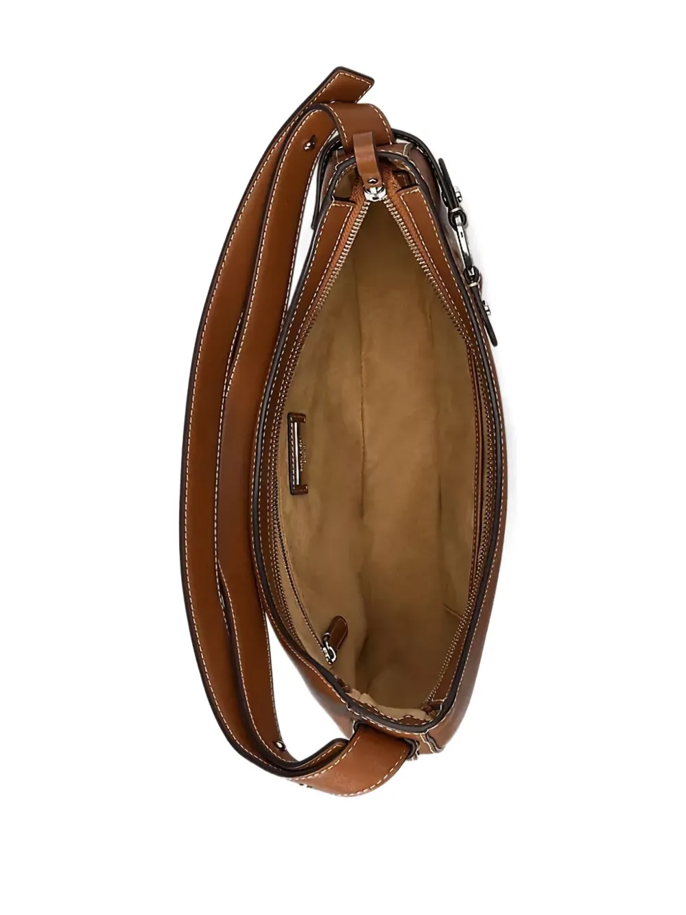 Lauren Ralph Lauren Grote Tasha schoudertas met gesp-detail Bruin