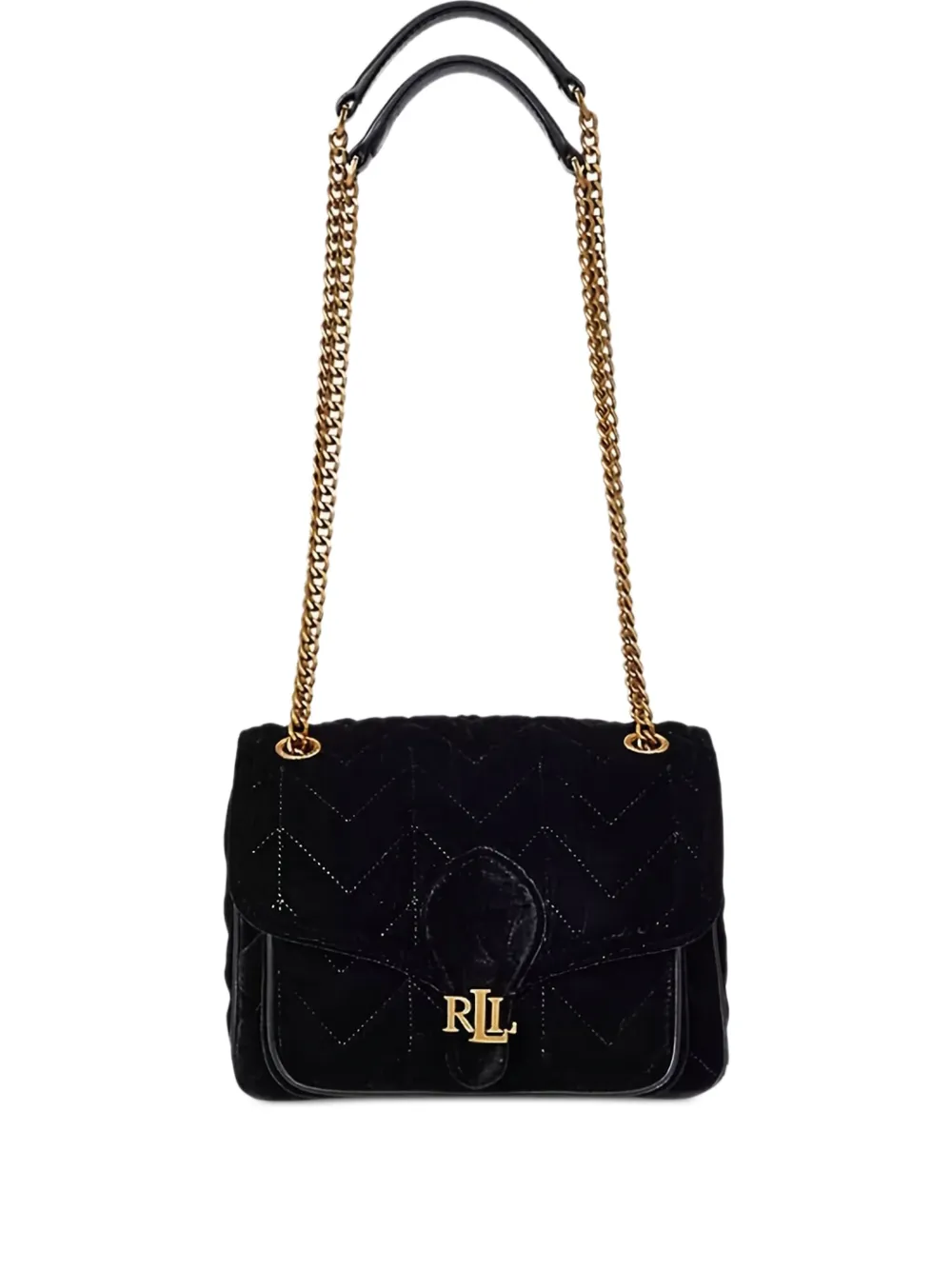 Lauren Ralph Lauren quilted chain-strap shoulder bag - Nero