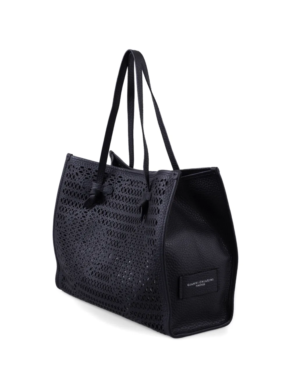 GIANNI CHIARINI Marcella uitgesneden shopper Zwart