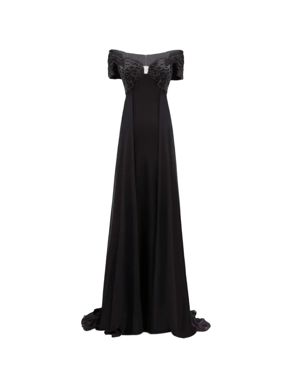 Gemy Maalouf beaded off-shoulders dress - Nero