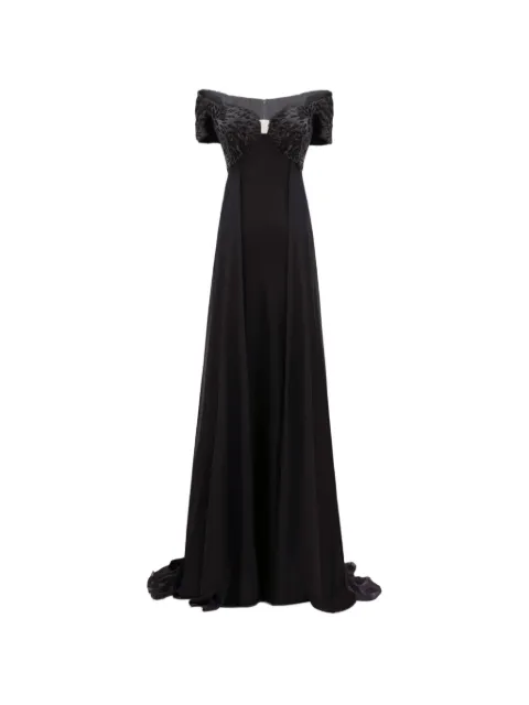 Gemy Maalouf vestido con hombros descubiertos