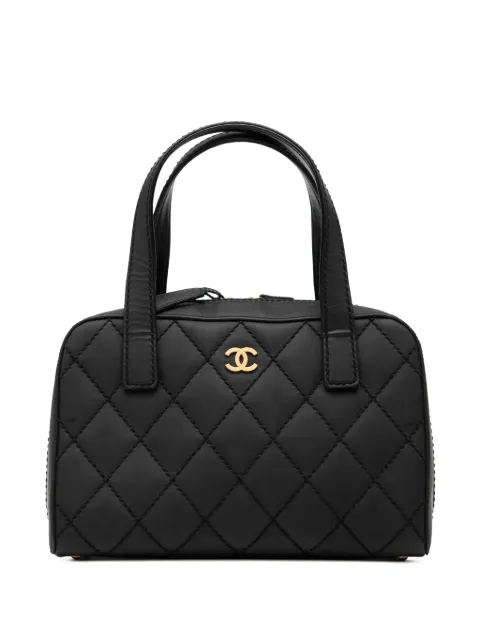 CHANEL Pre-Owned 2003-2004 CC Quilted Calfskin Wild Stitch handbag