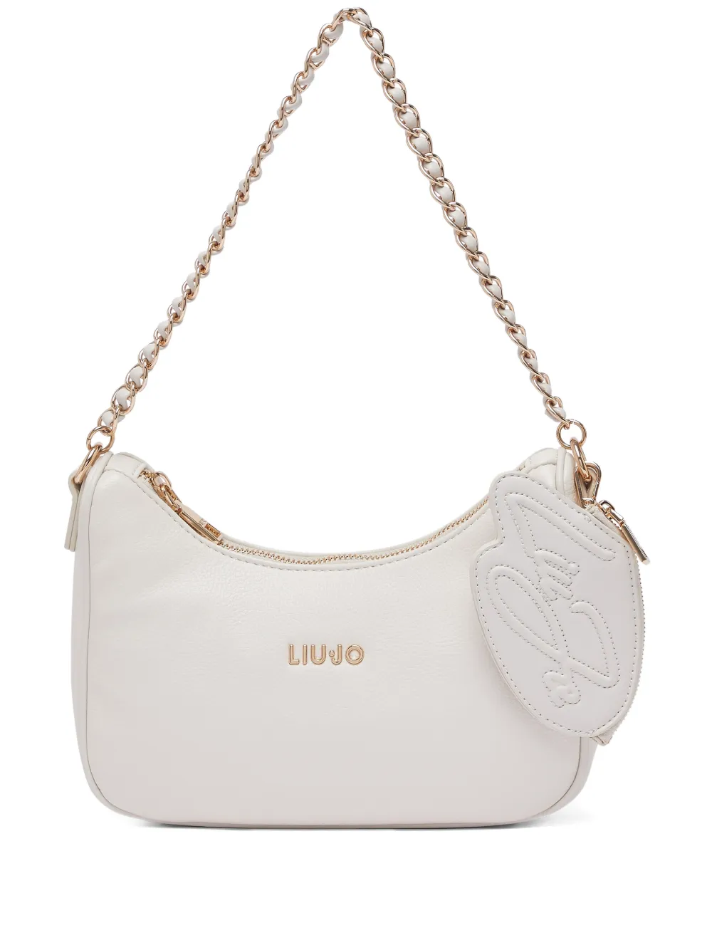 LIU JO Borsa a spalla piccola con logo - Toni neutri
