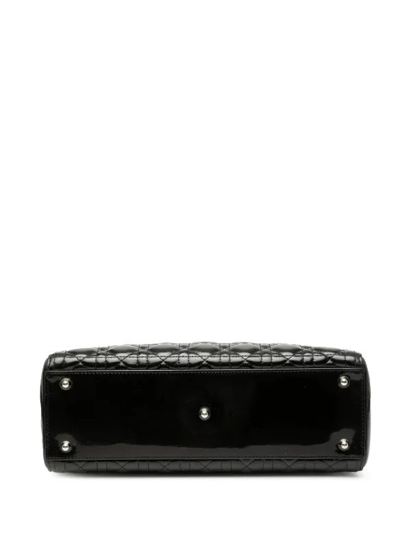Christian Dior Pre-Owned 2012 ラージ パテント カナージュ レディ