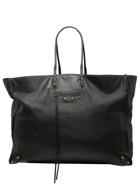 Balenciaga Pre-Owned 2010-2025 Leather Papier A4 Zip Around tote bag