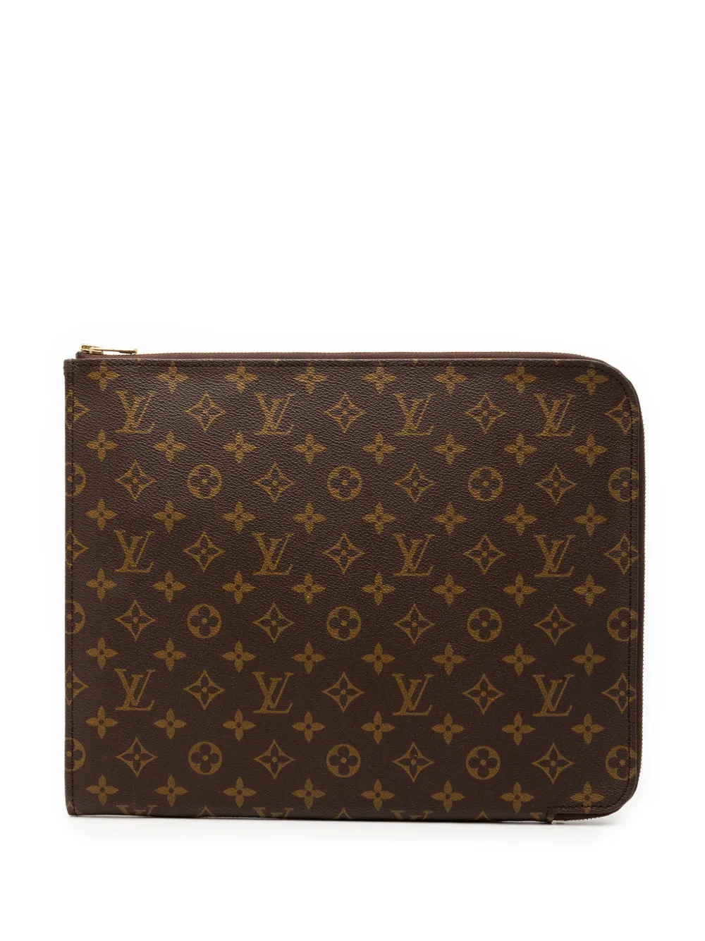 Louis Vuitton Pre-Owned 1990 Monogram Poche Documents Portfolio 30 clutch bag - Marrone