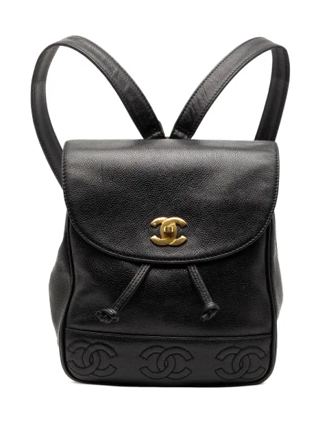 CHANEL Pre-Owned 1994-1996 Caviar Triple CC backpack