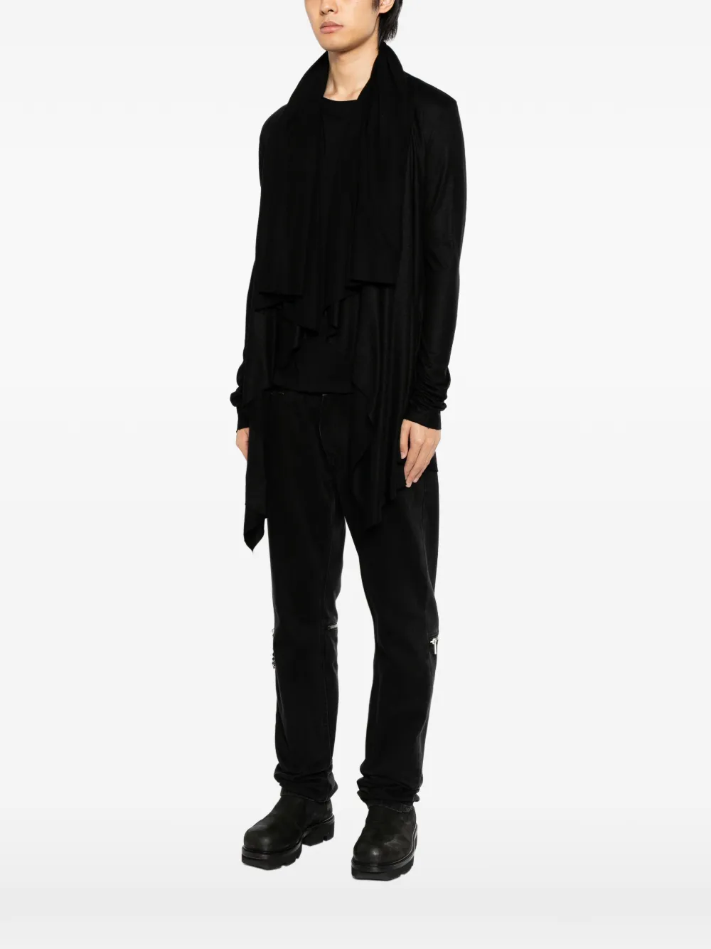  Julius Veiled Cardigan - Black 