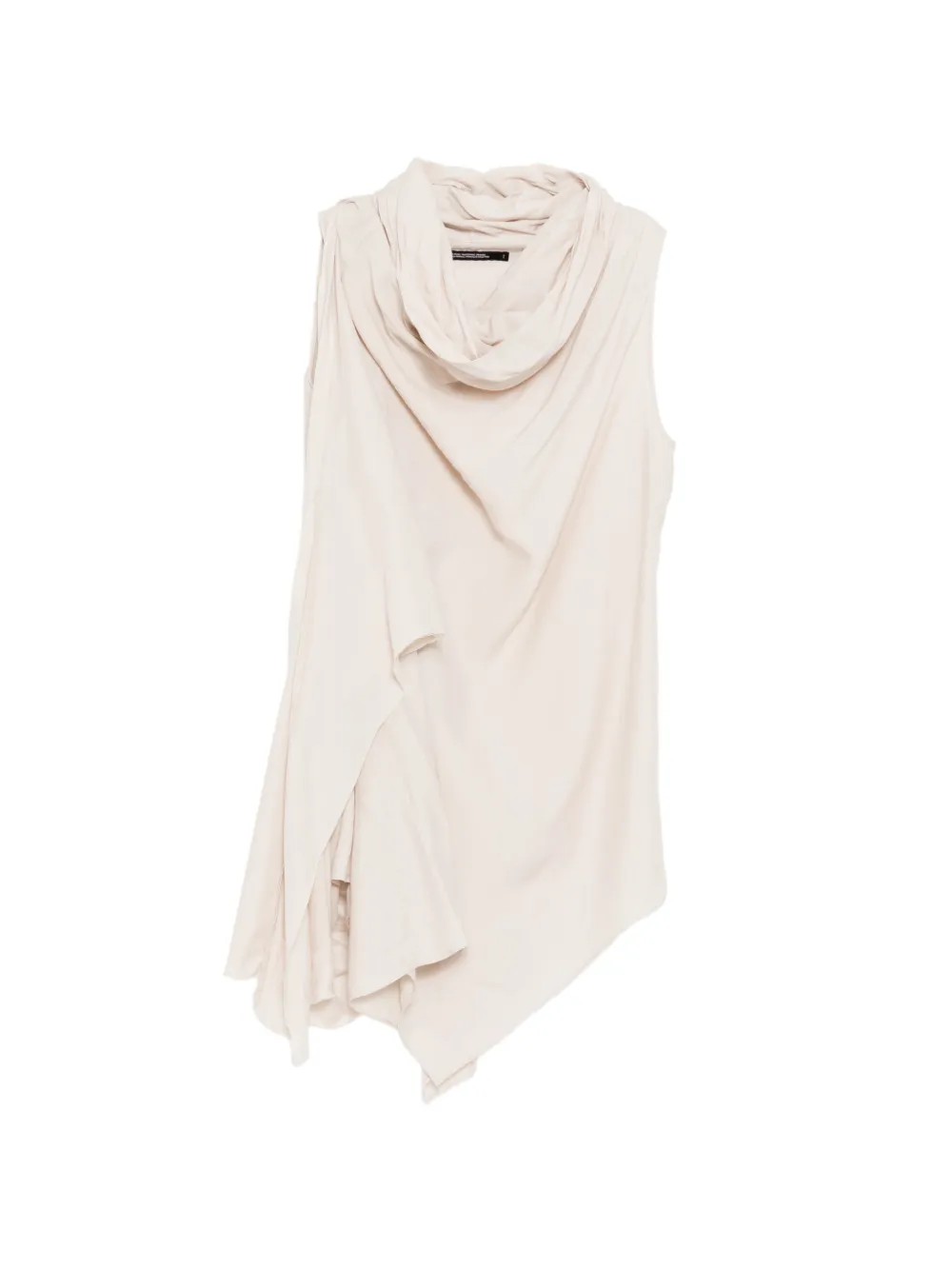 Julius draped hooded vest - Toni neutri