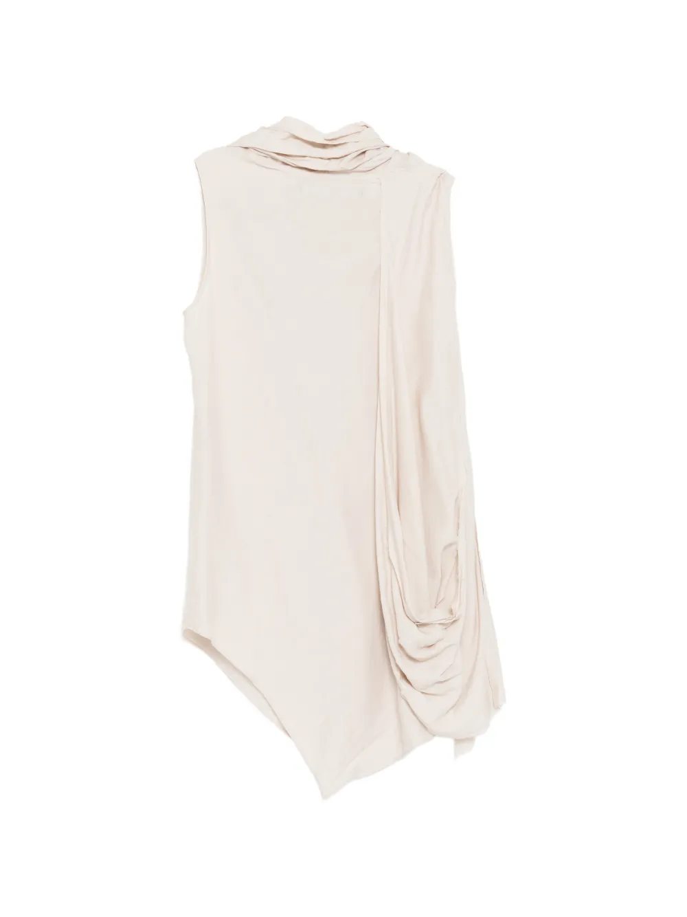 Julius draped hooded vest - Beige