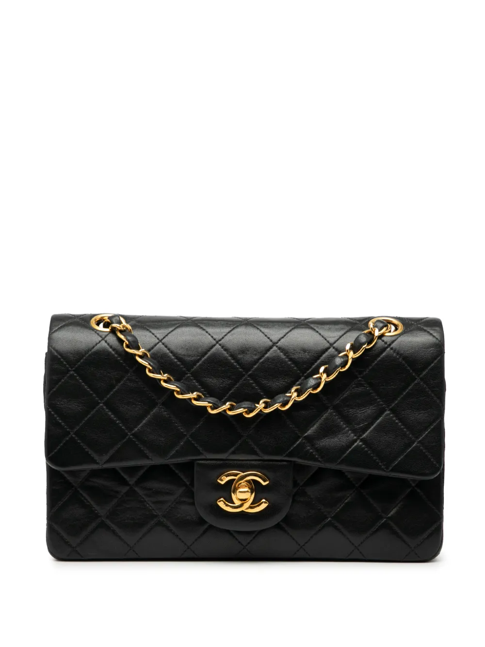 CHANEL Pre-Owned 1991-1994 Small Classic Lambskin Double Flap shoulder bag - Nero
