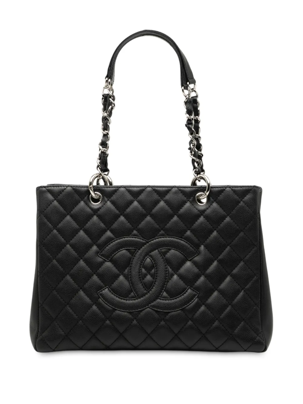 CHANEL Pre-Owned 2006-2008 Caviar Grand Shopping tote bag - Nero