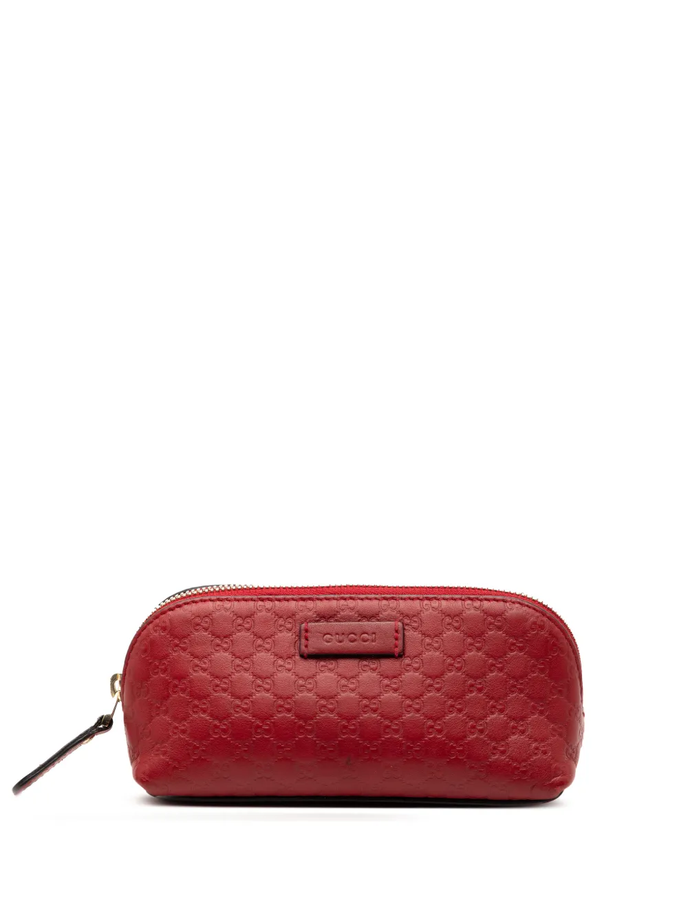 Gucci Pre-Owned 2000-2015 Guccissima pouch - Rosso