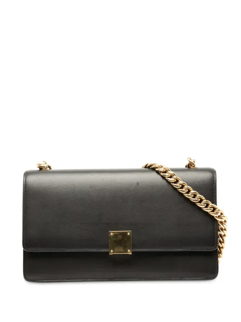 Celine Pre-Owned liten axelremsväska i läder med kedja och viklock från 2000-2025