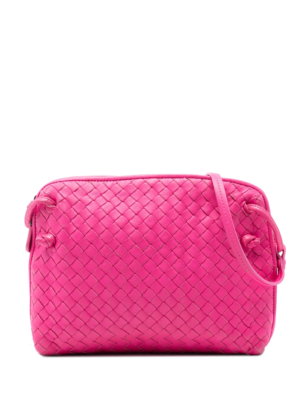 Bottega Veneta Pre-Owned 2012-2024 Nappa Intrecciato Nodini crossbody bag - Rosa