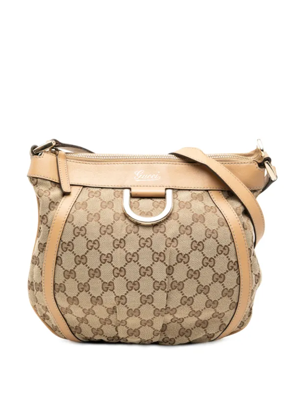 GUCCI アビー GGキャンバス Dリング ショルダーバッグ Gucci Pre-Owned 2000-2015 GGキャンバス アビー Dリング ショルダー