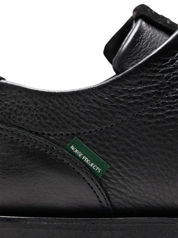 Norse Projects x Paraboot Ravn Textured Leather Sneakers | Black