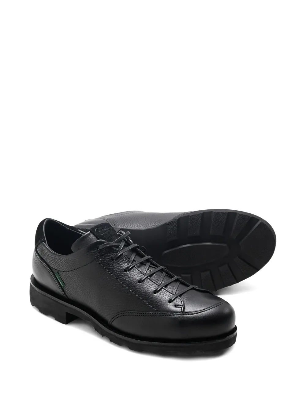 Norse Projects x Paraboot Ravn leren sneakers met textuur Zwart