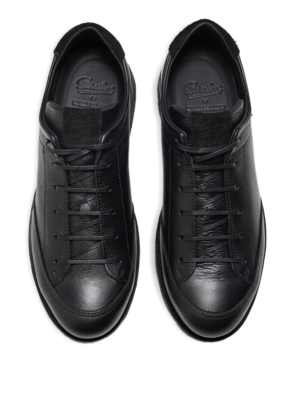 Norse Projects x Paraboot Ravn leren sneakers met textuur Zwart