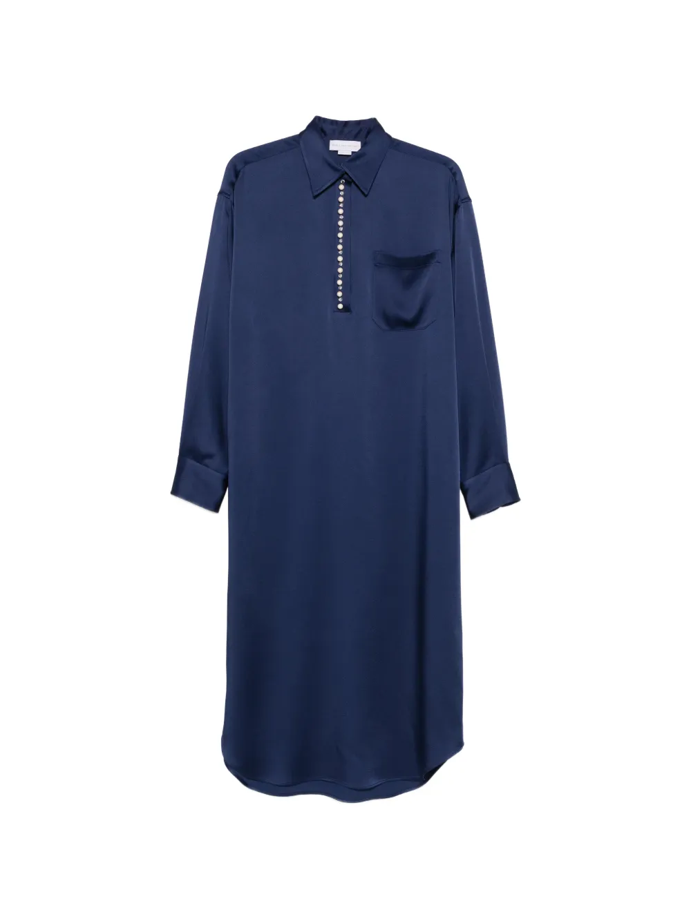 Stella McCartney buttoned pocket midi dress - Blu