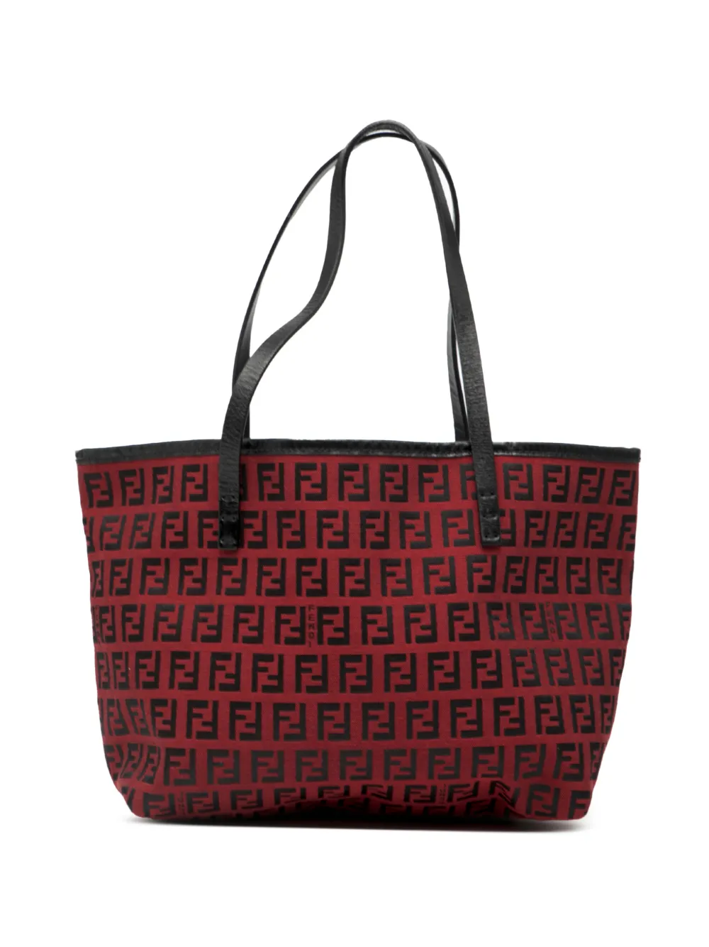 Fendi Pre-Owned 2000-2010 Zucchino Canvas Roll tote bag - Rosso