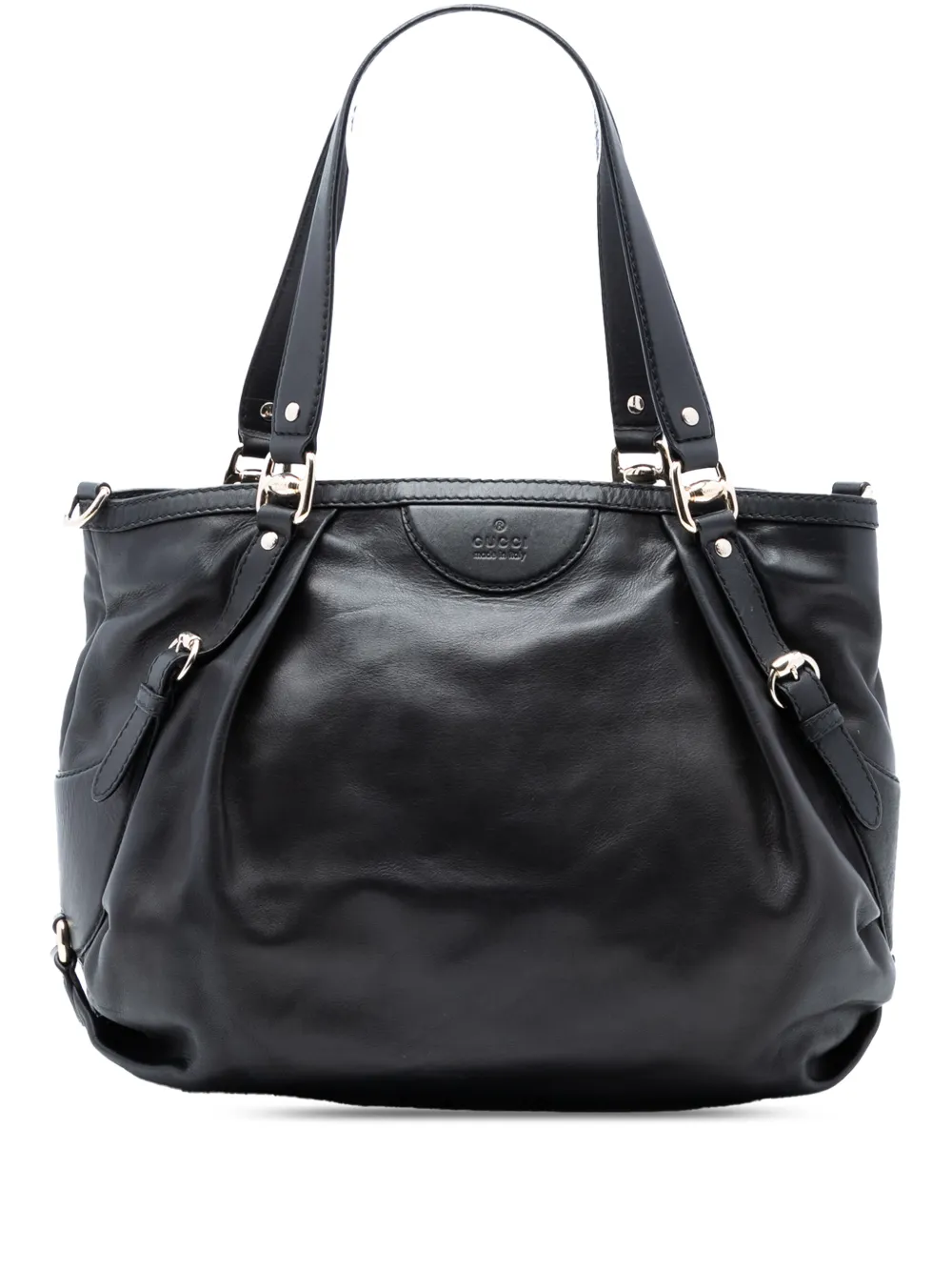 Gucci Pre-Owned 2016-2025 Leather Bridle satchel - Nero