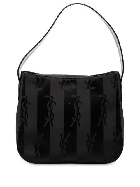 Saint Laurent Pre-Owned 2000-2025 Monogram Logo Nylon shoulder bag