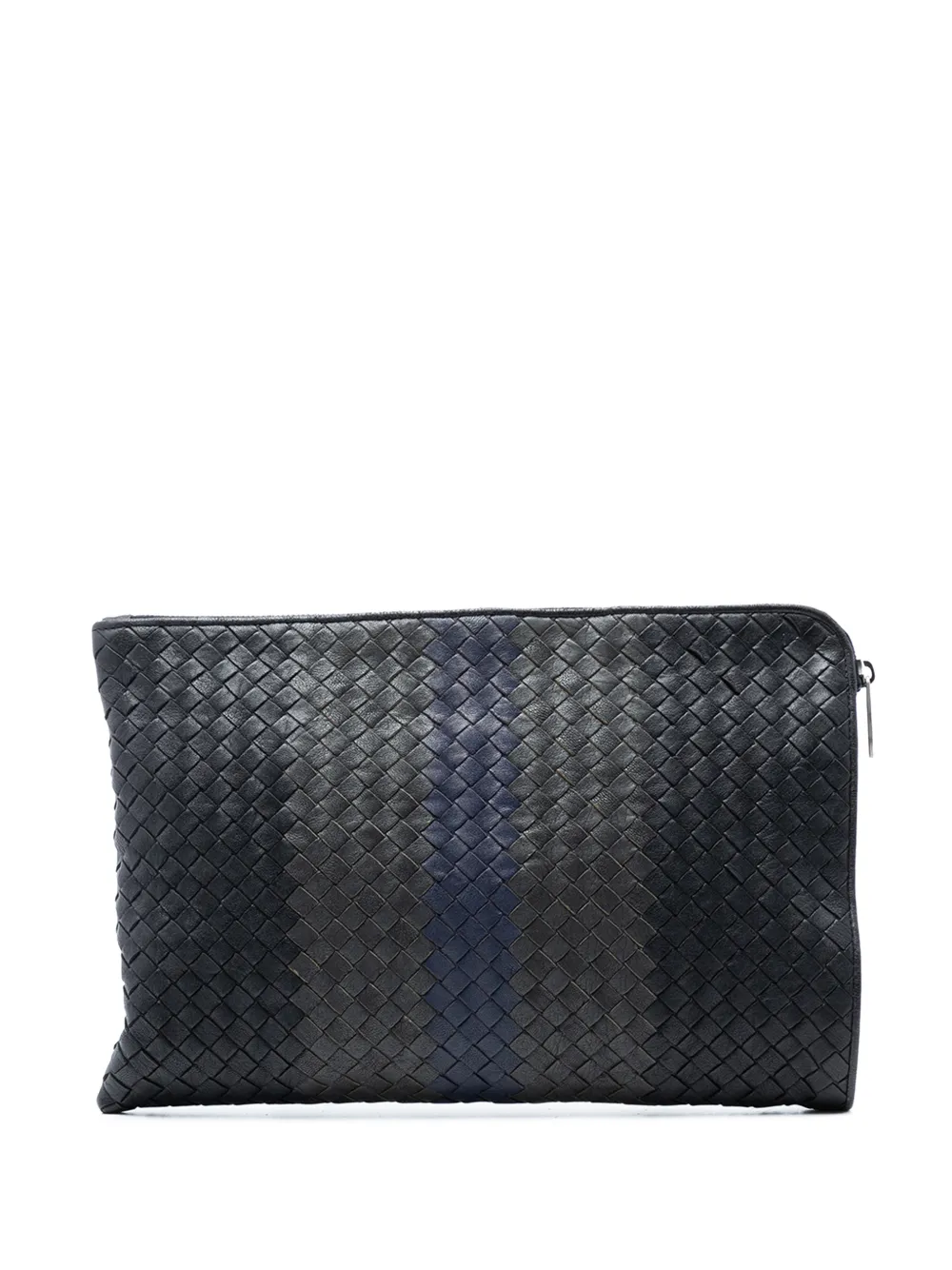 Bottega Veneta Pre-Owned 2012-2025 Tricolor Nappa Intrecciato clutch bag - Nero