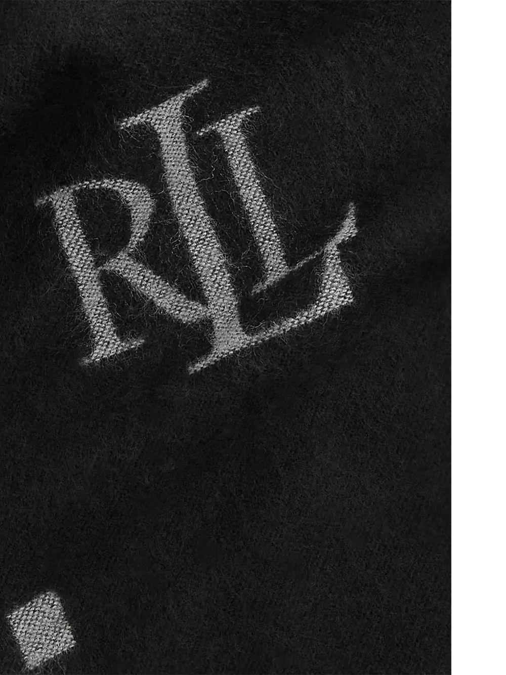 Lauren Ralph Lauren logo-print fringed scarf (set of two) - Grijs