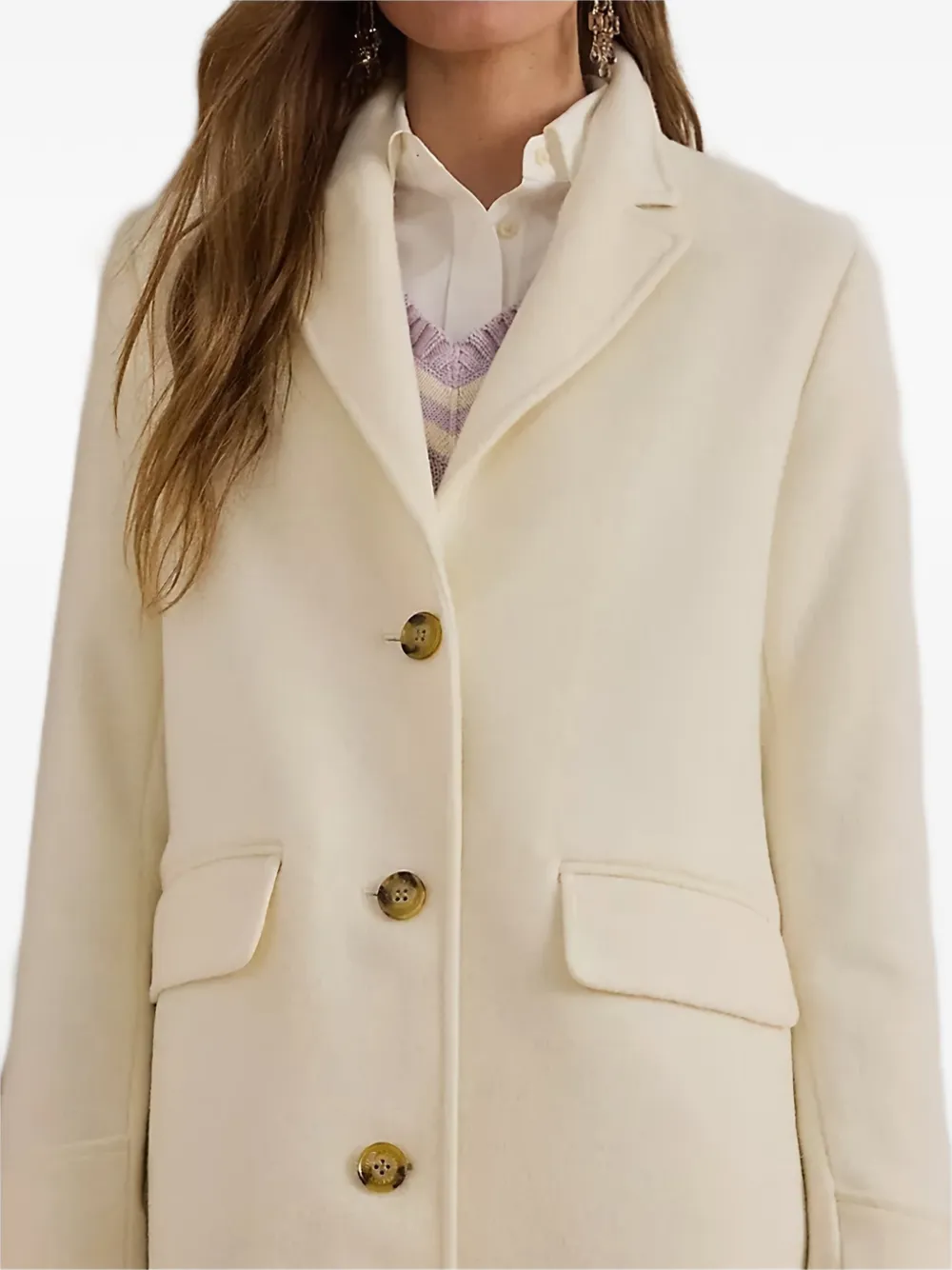 Lauren Ralph Lauren Jas met knopen Beige