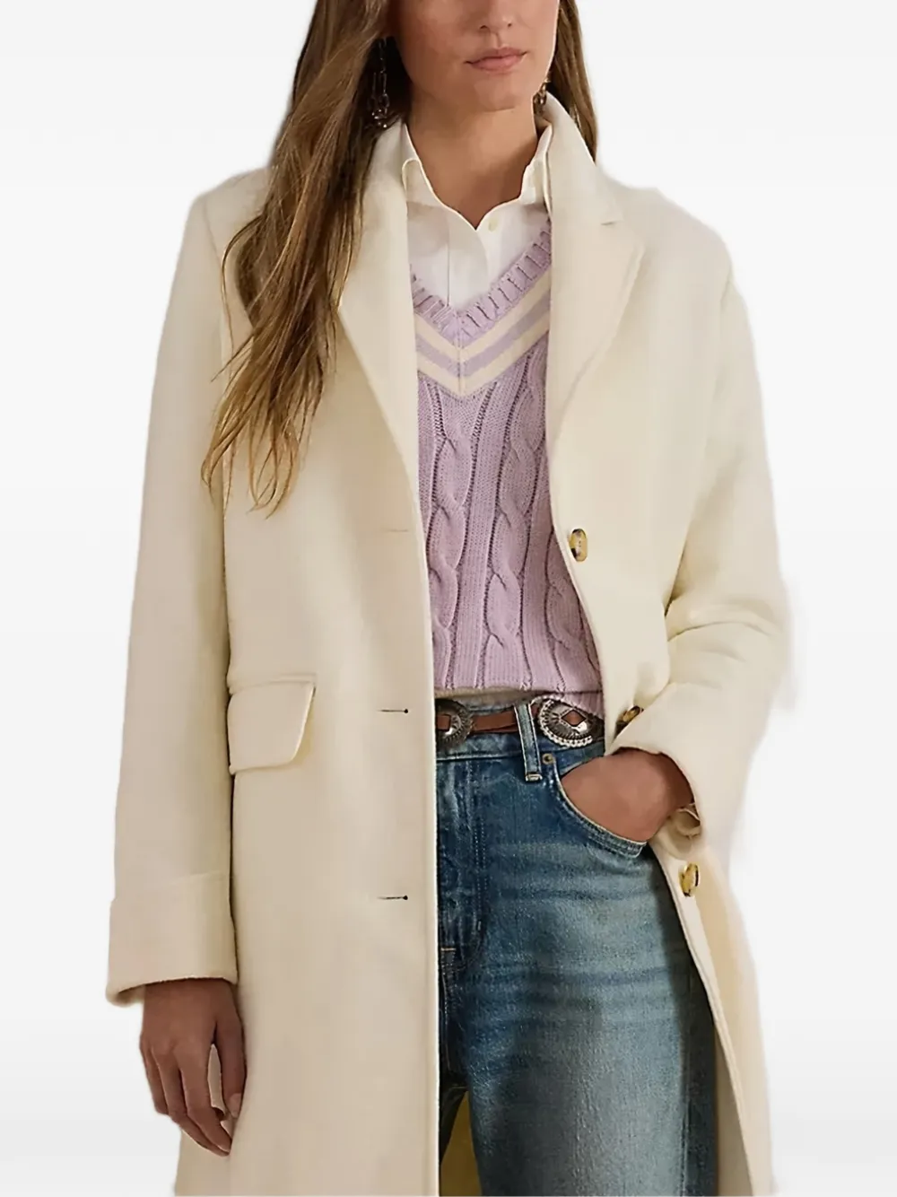 Lauren Ralph Lauren buttoned coat - Toni neutri