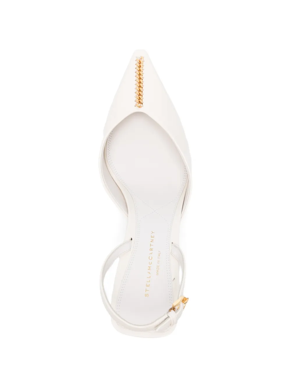 Stella McCartney pointed chain-detail pumps Wit