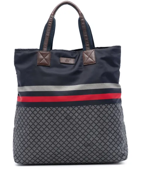 Gucci Pre-Owned 2016-2025 Diamante Web Nylon tote bag
