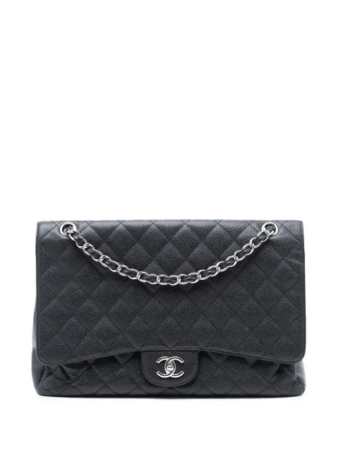 CHANEL Pre-Owned bolsa de hombro Maxi Classic Caviar Single Flap 2009-2010