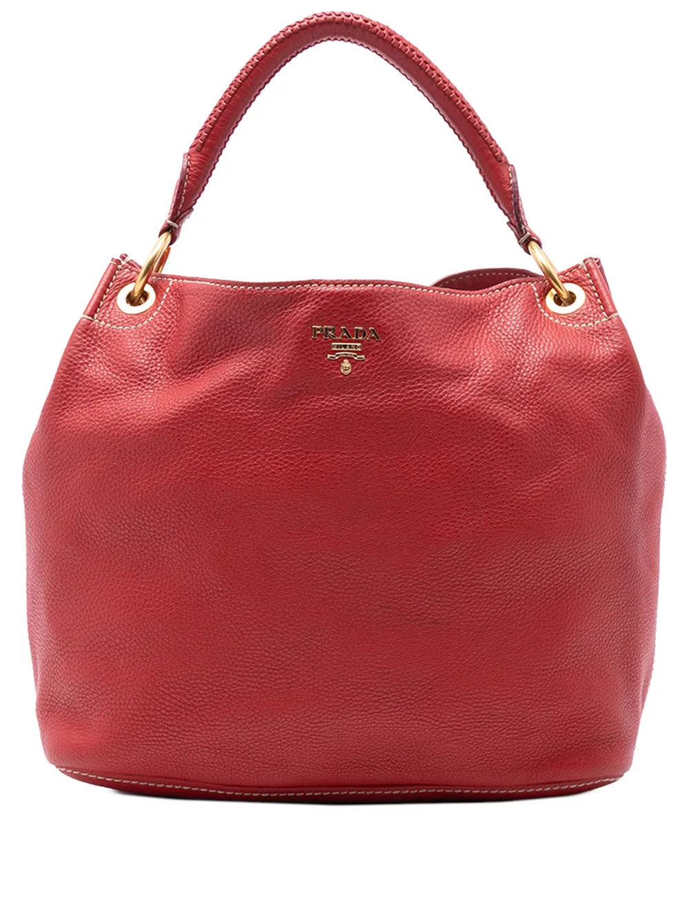 Prada Pre-Owned 2000-2025 Vitello Daino hobo bag - Rosso