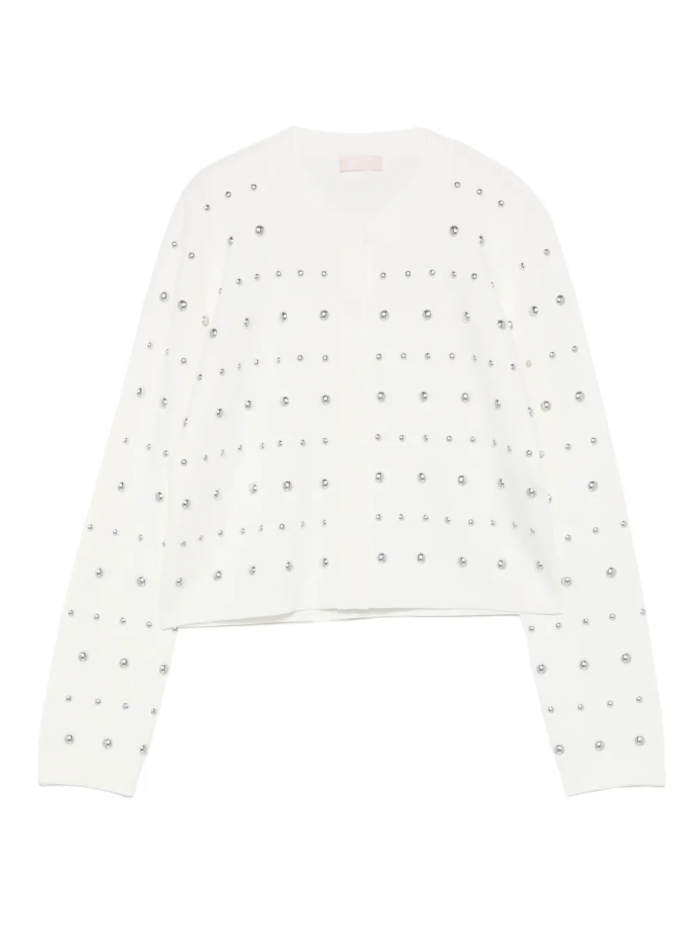 Liu •jo Cardigan With Studs In White