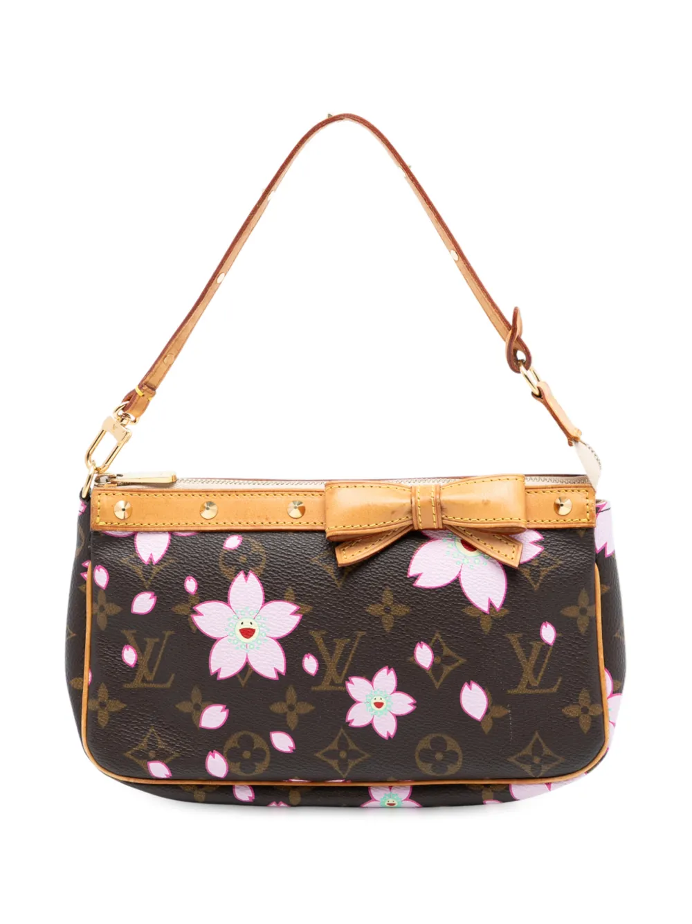 Louis Vuitton Pre-Owned 2003 Takashi Murakami Monogram Cherry Blossom Pochette Accessoires shoulder bag - Brown