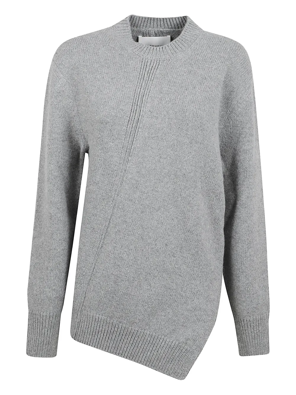 Jil Sander asymmetrical sweater - Grey