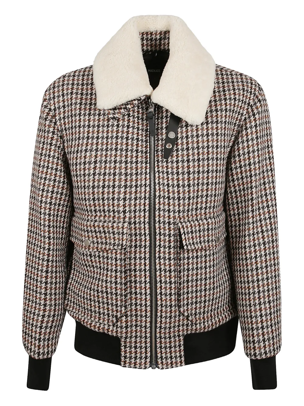 Mackage checked pocketed bomber jacket - Toni neutri