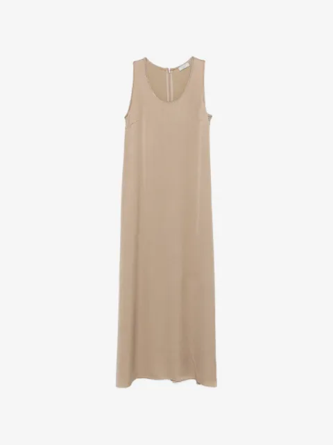Peserico vestido midi sin mangas con detalles en el cuello