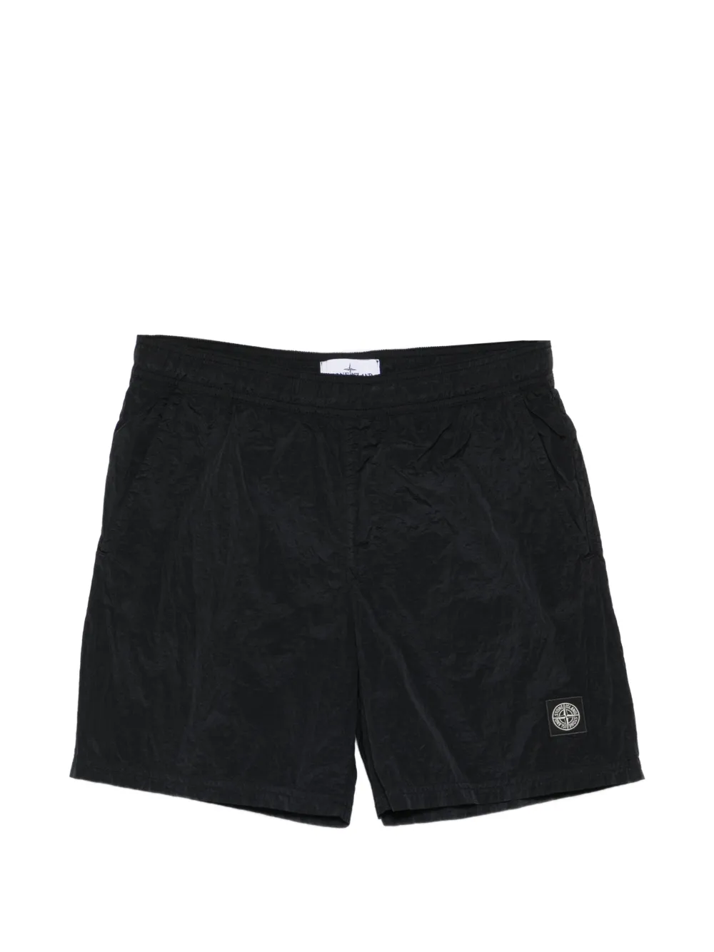 Stone Island side-pocket shorts - Schwarz