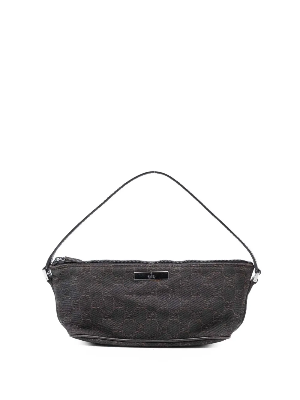 Gucci Pre-Owned 2000-2015 GG Denim Boat shoulder bag - Marrone