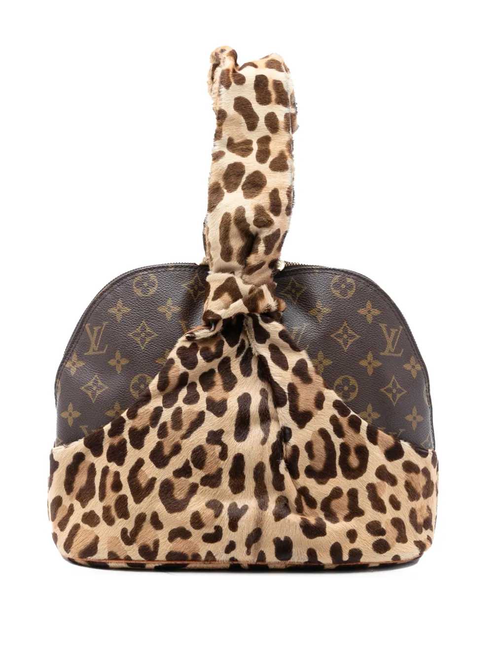 Louis Vuitton Pre-Owned 1996 Azzedine Alaia Monogram Leopard Alma handbag - Braun