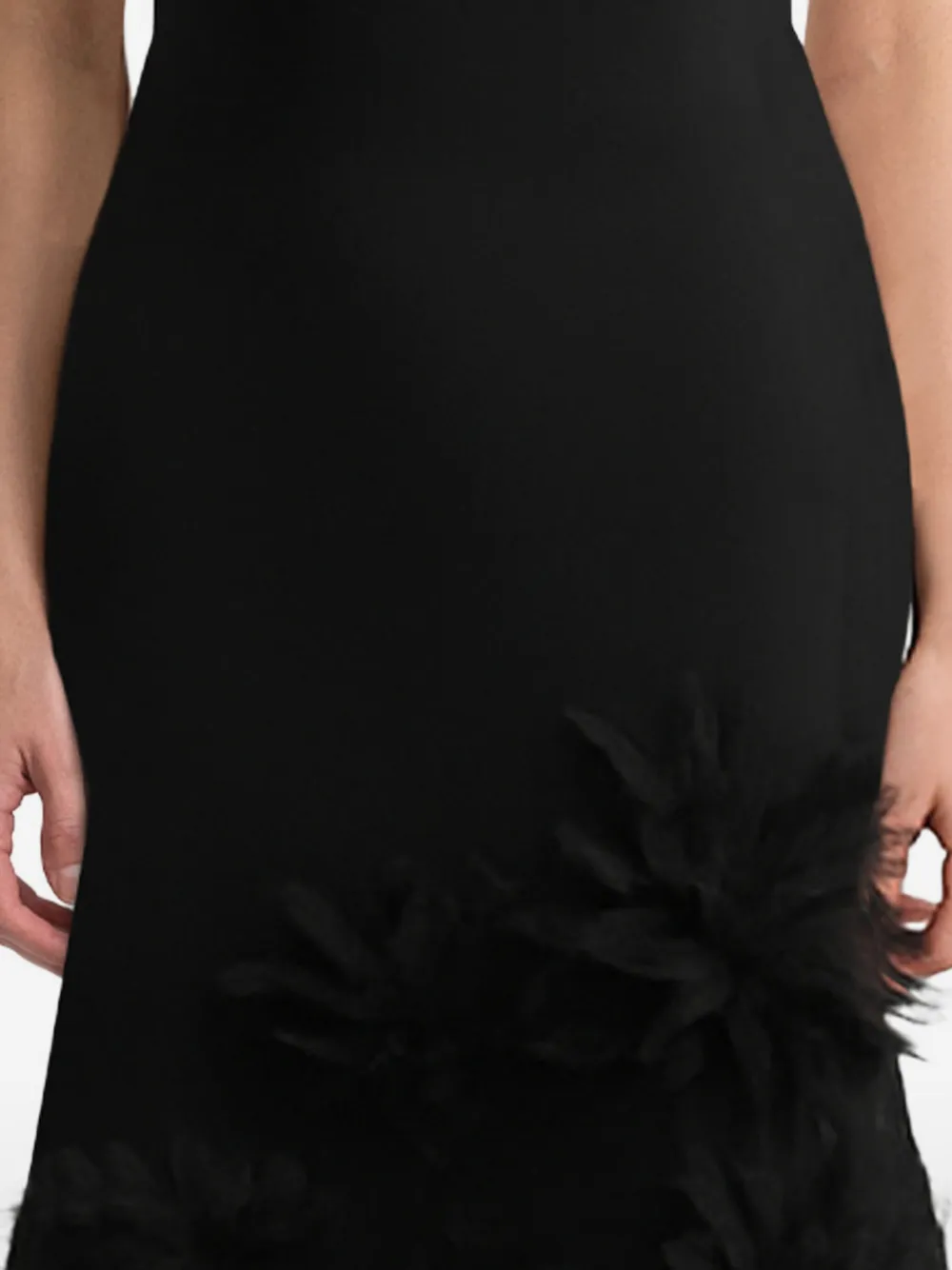 Gemy Maalouf Strapless avondjurk met uitgesneden zeemeermin Zwart